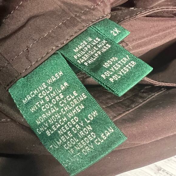 Ralph Lauren Womens 2X Reversible Military Safari Aviator Vest Polyester - Picture 12 of 13